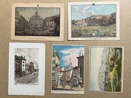 Genf alte Bilder und Karten Genève carte postale