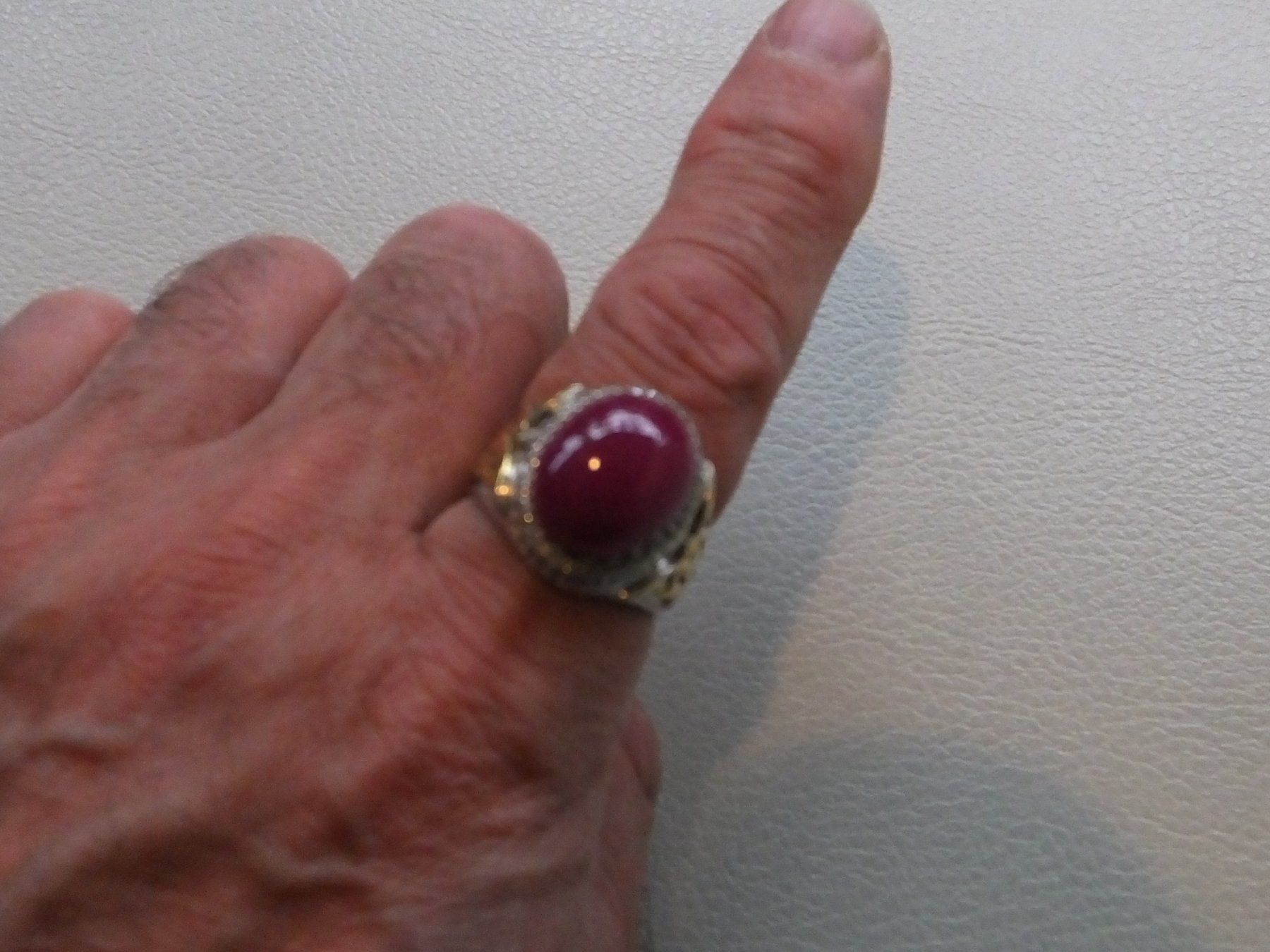 Anelli: Herrenring mit Echtem RUBIN Stein – Usato da Unterentfelden venduto da l654321a 4