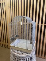 Vogelkäfig inklusive Zubehör und Futter gebraucht