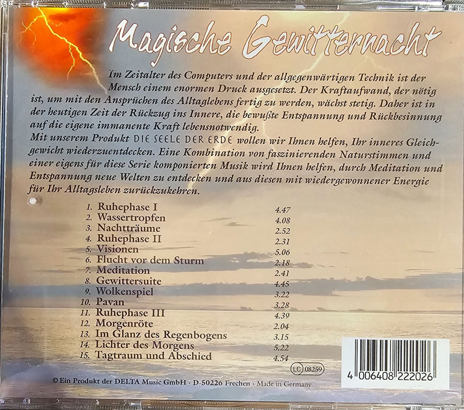 CD: Magische Gewitternacht – Usato da Wahlen b. Laufen venduto da Cg10 1
