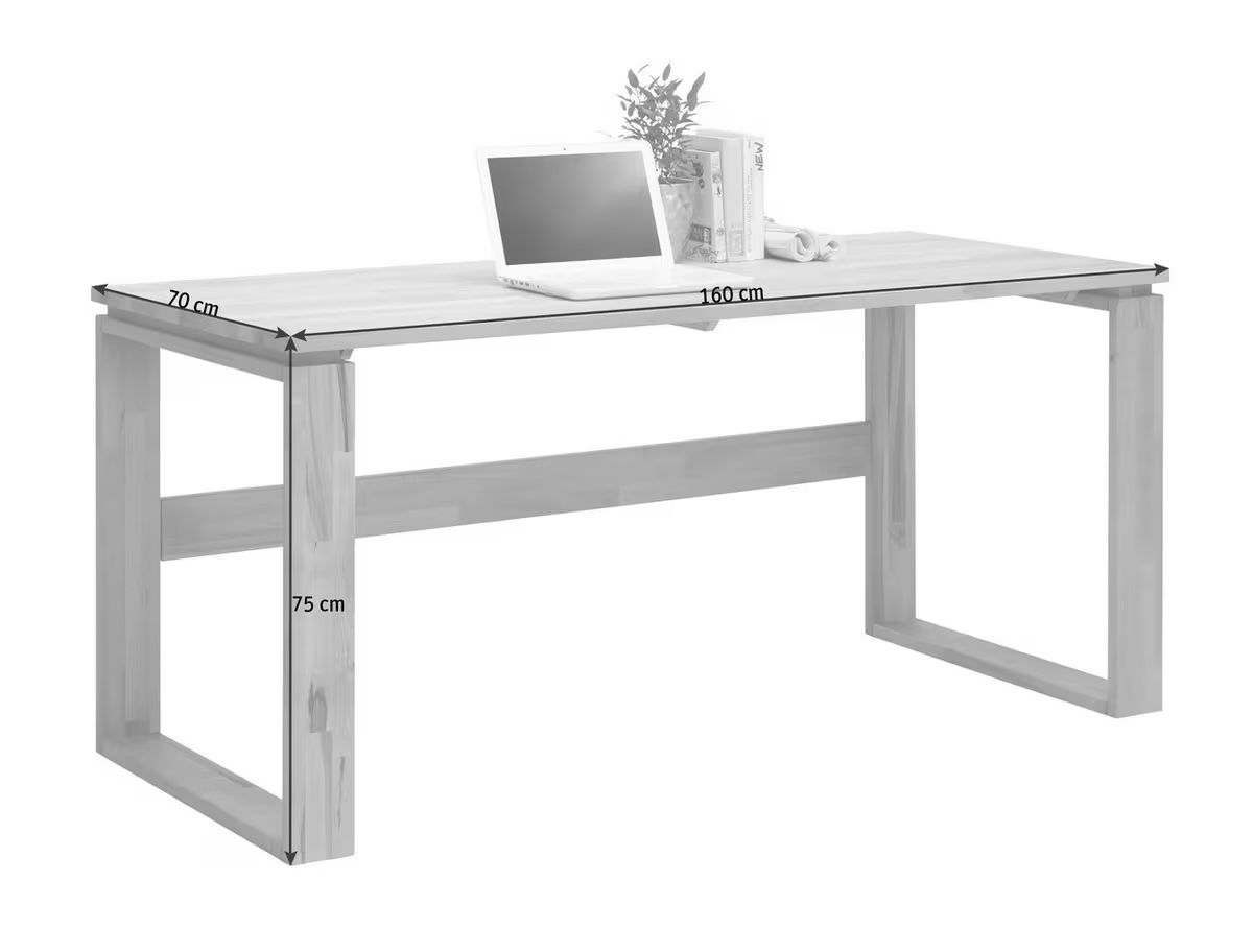 Schreibtische: Schreibtisch 160/70/75 cm Buche Echtholz – Neu (gemäss Beschreibung) aus Schupfart von spitfire72 1