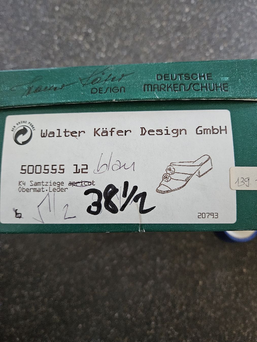 Scarpe da donna: Walter Käfer Design, blaue Sandalen, Gr. 38.5 neu – Nuovo e nell'imballaggio originale da Anwil venduto da tamoos 5