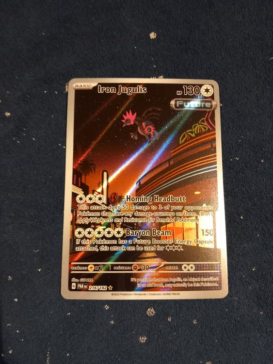 iron jugulis pokemon card value PSA 10 GEM MINT Pokemon Iron Jugulis 216/182 – Card Vault TCG main image 0