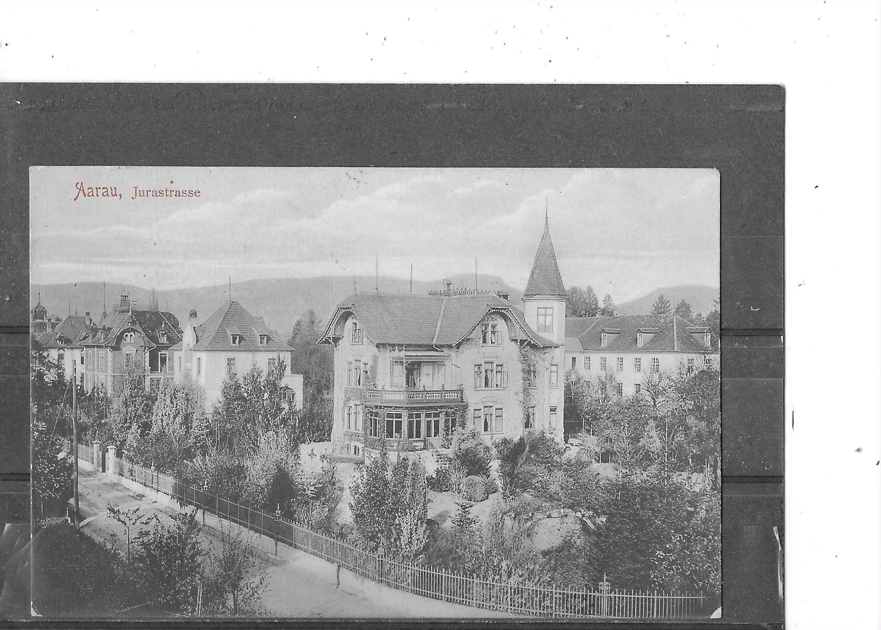 Cartoline postali: AG Aarau 1906 Jurastrasse – Usato da Schocherswil venduto da Wilare
