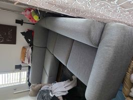 Ecksofa grau Stoff guter Zustand fast Neu wenig gebraucht.