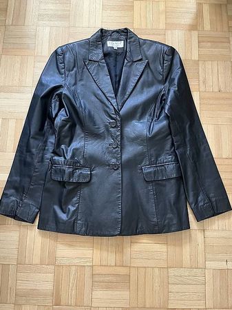 Lederjacke Hennes Collection Grösse 40 schwarz