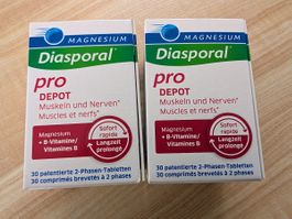 Magnesium Diasporal pro Depot 2 x 30 Tabletten neu MHD 10-28