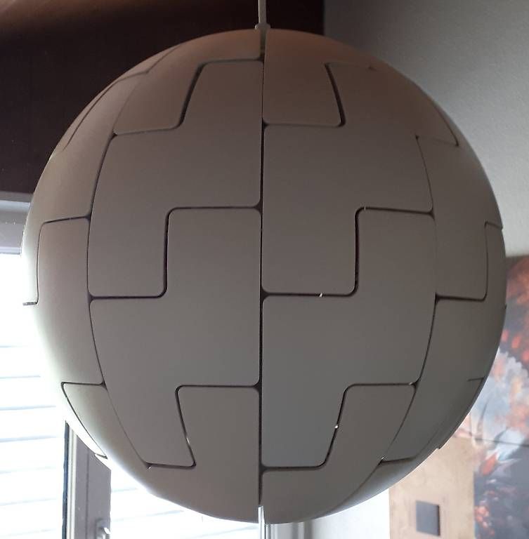 Ikea Lampes: IKEA Kugellampe PS 2014 weiss orange – D'occasion à Oekingen par rege71 1
