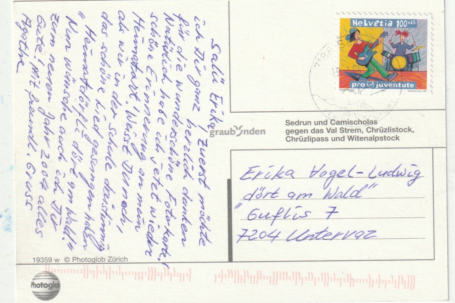 Cartes postales: Sefrun Winter – D'occasion à Lumbrein par made02 1