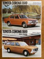 TOYOTA CORONA 1800 Prospekt-Konvolut - Sedan & Station Wagon