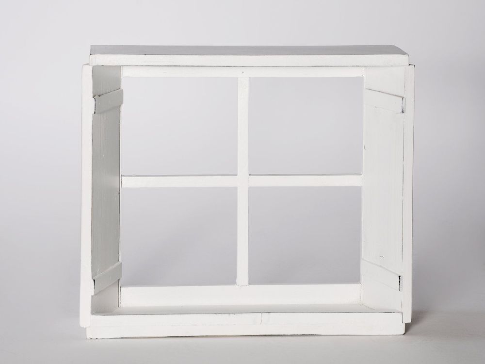 Regal 41 x 11.5 x 35 cm Fenster zum Hängen weiss Tanne Kaufen auf Ricardo