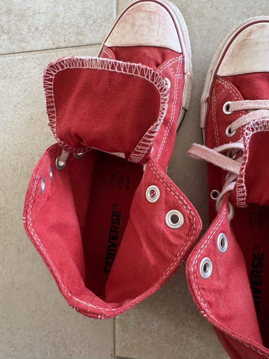 Converse Scarpe da uomo: Red Converse All-Star Hi-Tops Gr. 40 – Usato da Baden venduto da est_92cz 6