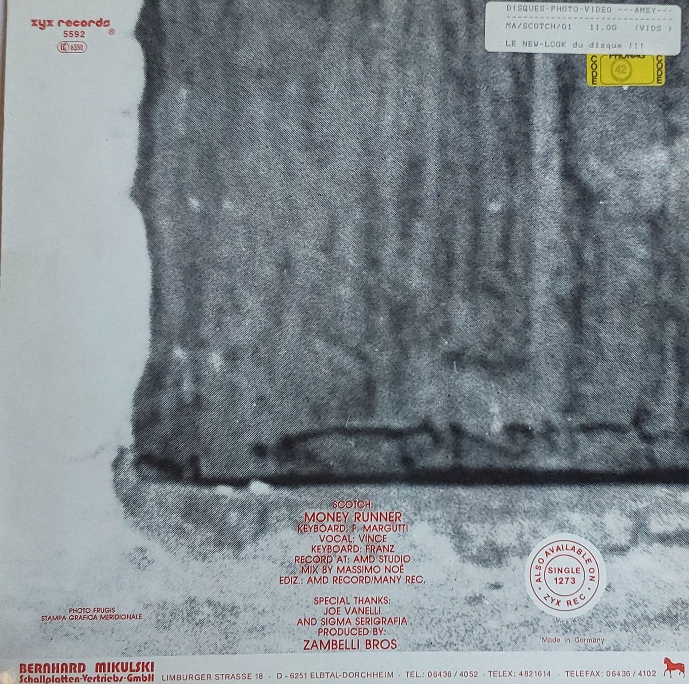 Schallplatten: Vinyl LP  - Scotch - Money Runner - Germany 1987 – Gebraucht aus Villeret von Fil11 1