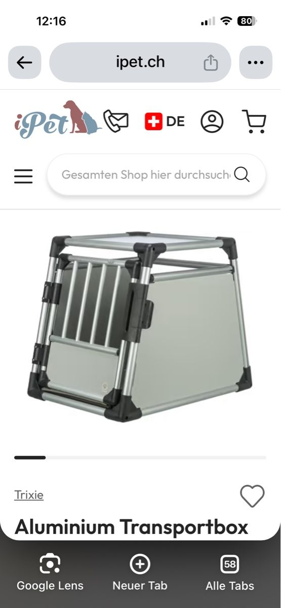 Trixie Cages, transport & sécurité: Hundebox Trixie – D'occasion à Sursee par rut_k5z5 1