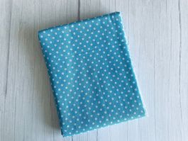Grand coupon de tissu Pois - Bleu