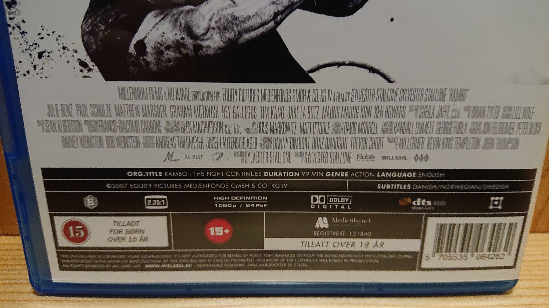 Alle DVDs: JOHN RAMBO Blu-Ray Extended Cut Dänische Version – Gebraucht aus Wilderswil von Exebub 3