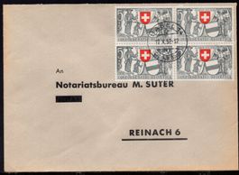 BASEL  17.X.52   nach  REINACH 6