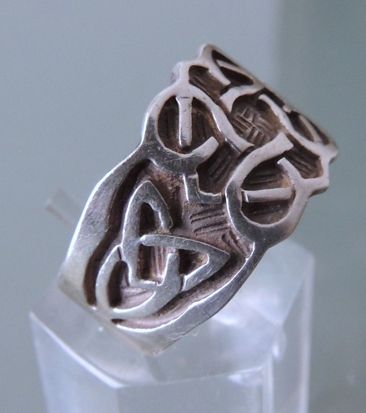 Anelli: Keltischer Triquetra Silber 925 Fingerring Gr. 57 – Usato da Waldenburg venduto da schaller707 1