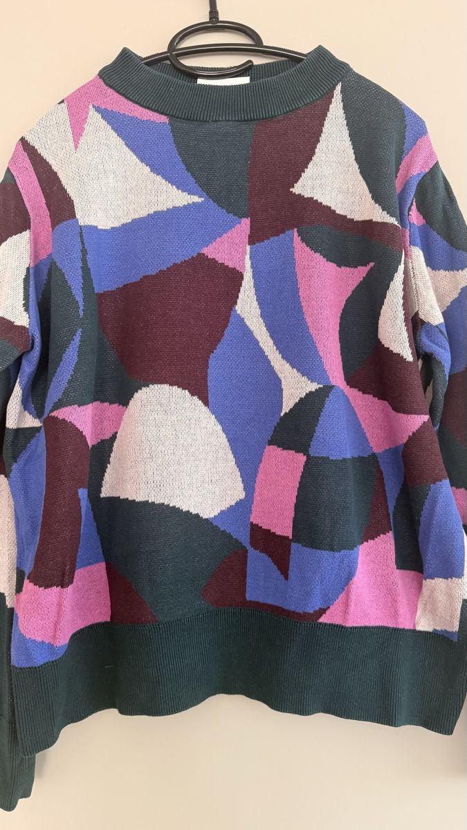 Maglioni & Felpe: Damenpullover mit buntem geometrischem Muster, Grösse L – Usato da Winterthur venduto da -BeHappy24- 2