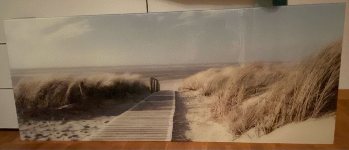 Foto & Immagini: Glasbild Sanddüne mit Holzsteg – Usato da Lüscherz venduto da junior74