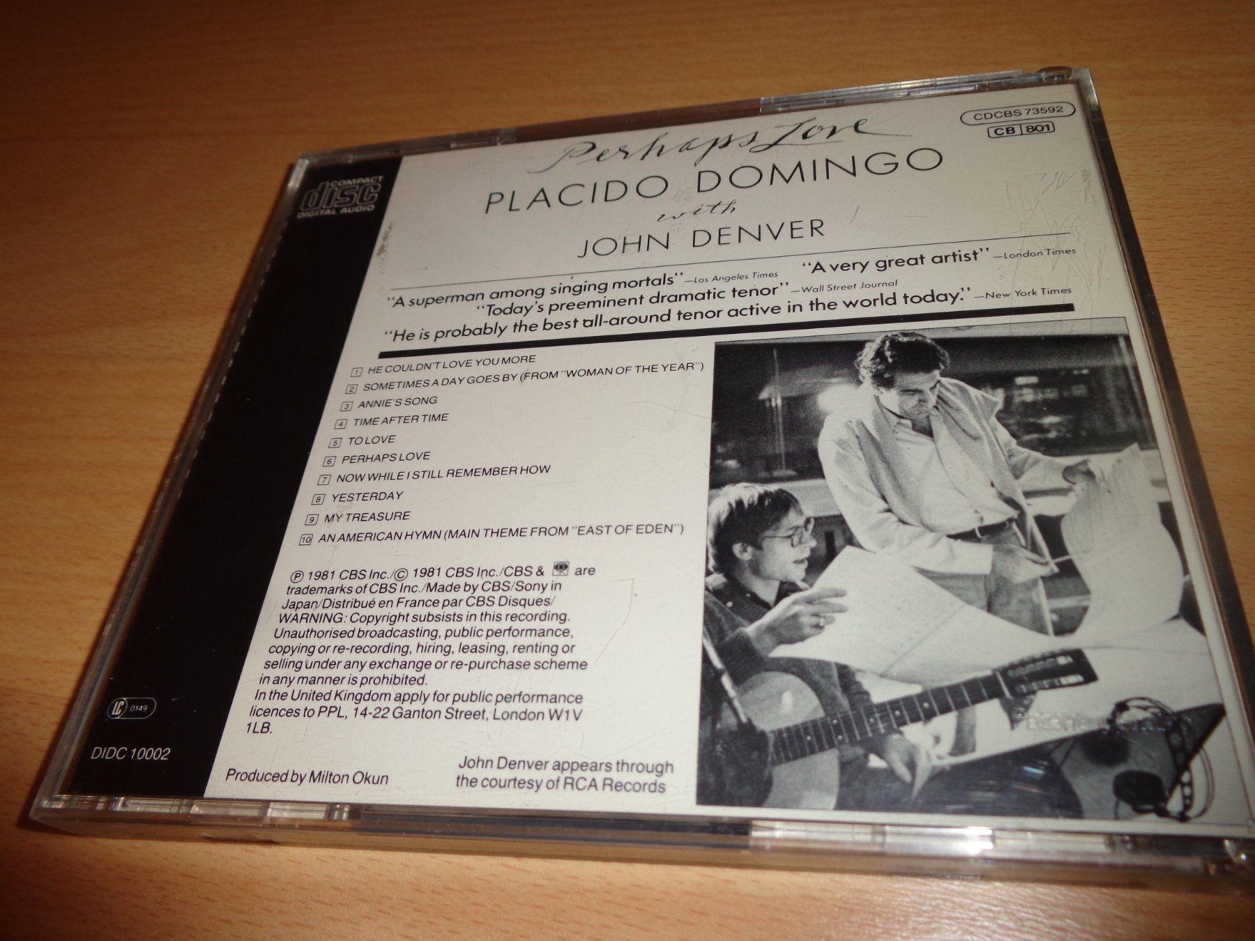 CD: Placido Domingo - Perhaps Love CD – Usato da Olten venduto da Disc-Ausverkauf 1