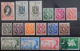 St. Lucia British Lot mit alten Werten IV