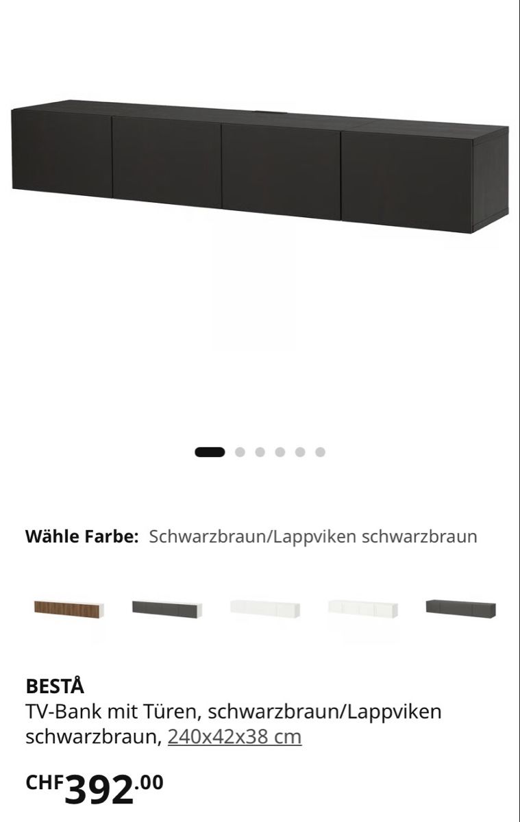 Ikea Meubles TV: Ikea Besta TV NP 392CHF – D'occasion à Kriens par cna_56xl 4