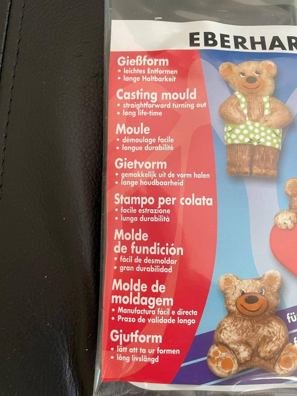 Sciablone: RELIEFFORMEN / GIESSFORMEN Teddybär F – Nuovo e nell'imballaggio originale da Oberiberg venduto da Cheyha 1
