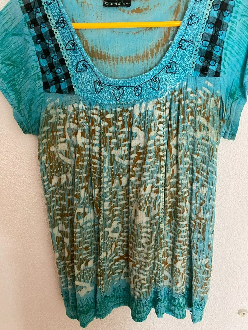 Blusen: Orientalische Kurzarm Bluse,Damen – Gebraucht aus Meienried von  2