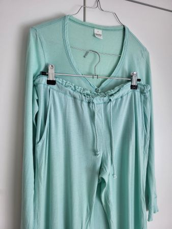 Naturaline Damen Pyjama Set, Gr. S/M - 100% Baumwolle