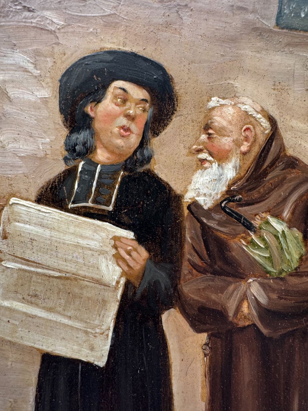 Dipinti: Zwei Pfarrer in der Diskussion – Usato da Domat/Ems venduto da ren_5859 1
