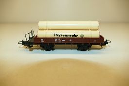 Lima H0: FS Flachwagen Thyssenrohr