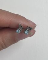 KAREN WALKER ROCK GARDEN TOPAZ EARRINGS SILVER GEM