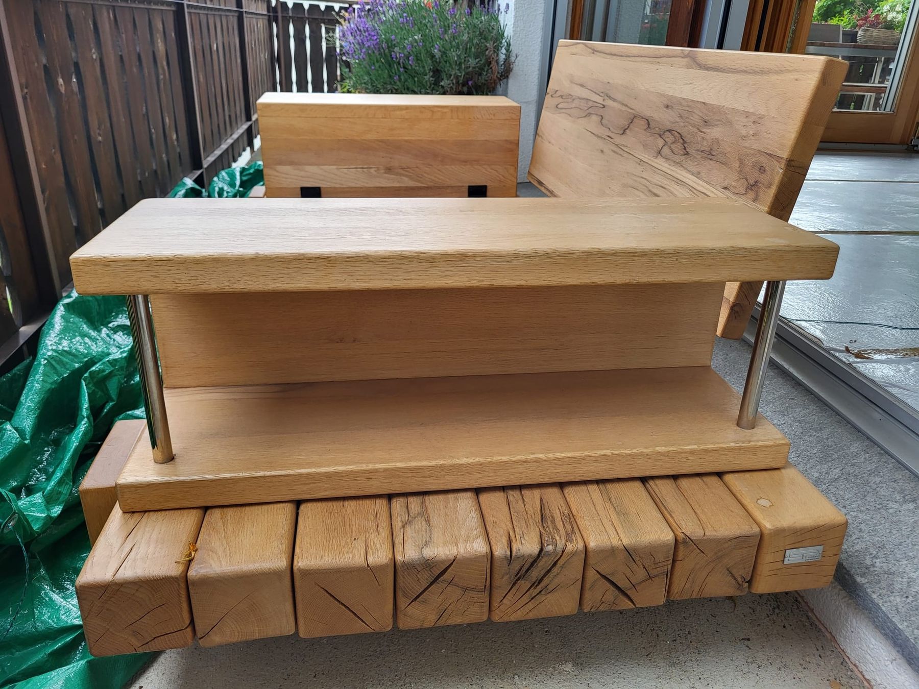 Sofas: Ledersofa mit Holzrahmen – D'occasion à Klosters par sel_zb7z 2
