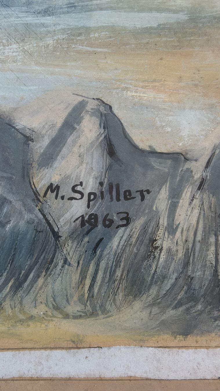 Dipinti: Aquarell Matterhorn 1963 M.Spiller – Usato da Leimiswil venduto da Kallebulli 1