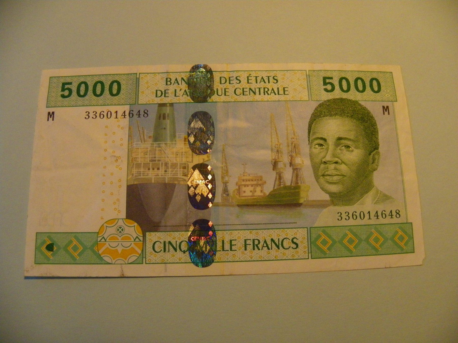 Banknoten: 5000 CFA Francs 2002, BCEAO, Seltene (CAMEROUN), Top Zustand – Gebraucht aus Untersiggenthal von Rodri58
