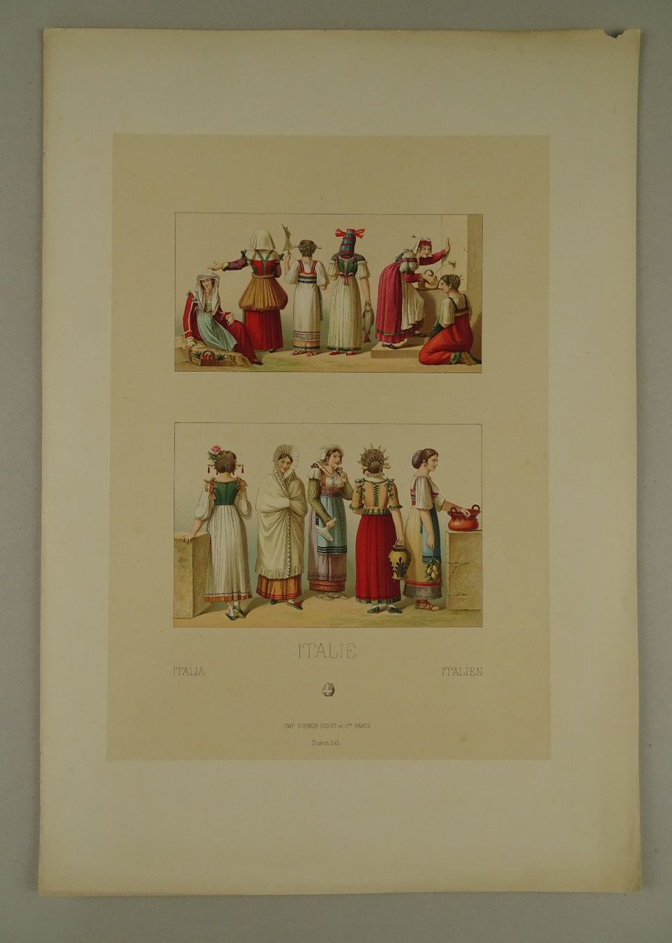 Grafiken & Lithographien: ITALIEN, 8 CHROMOLITHOGRAPHIEN UM 1890 – Gebraucht aus Grüningen von Kartensammler 1