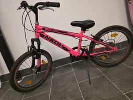 Kinder Mountainbike Neon Diva 20 Zoll pink 6 Gänge