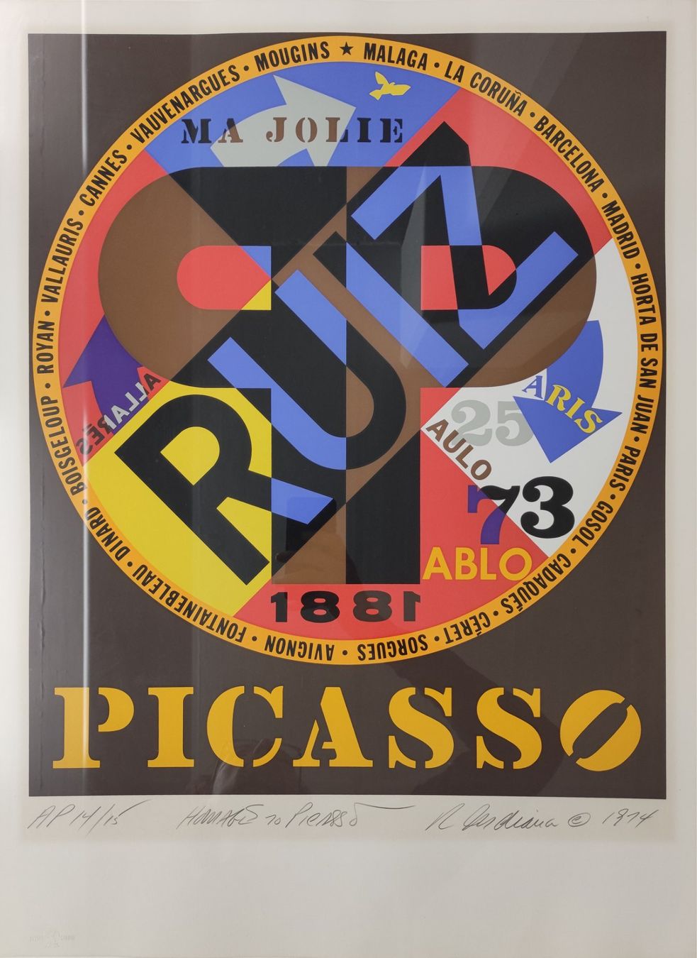 Foto & Immagini: ORIGINAL-PLAKATE - ROBERT INDIANA - 1974 – Usato da Goldach venduto da Gaip
