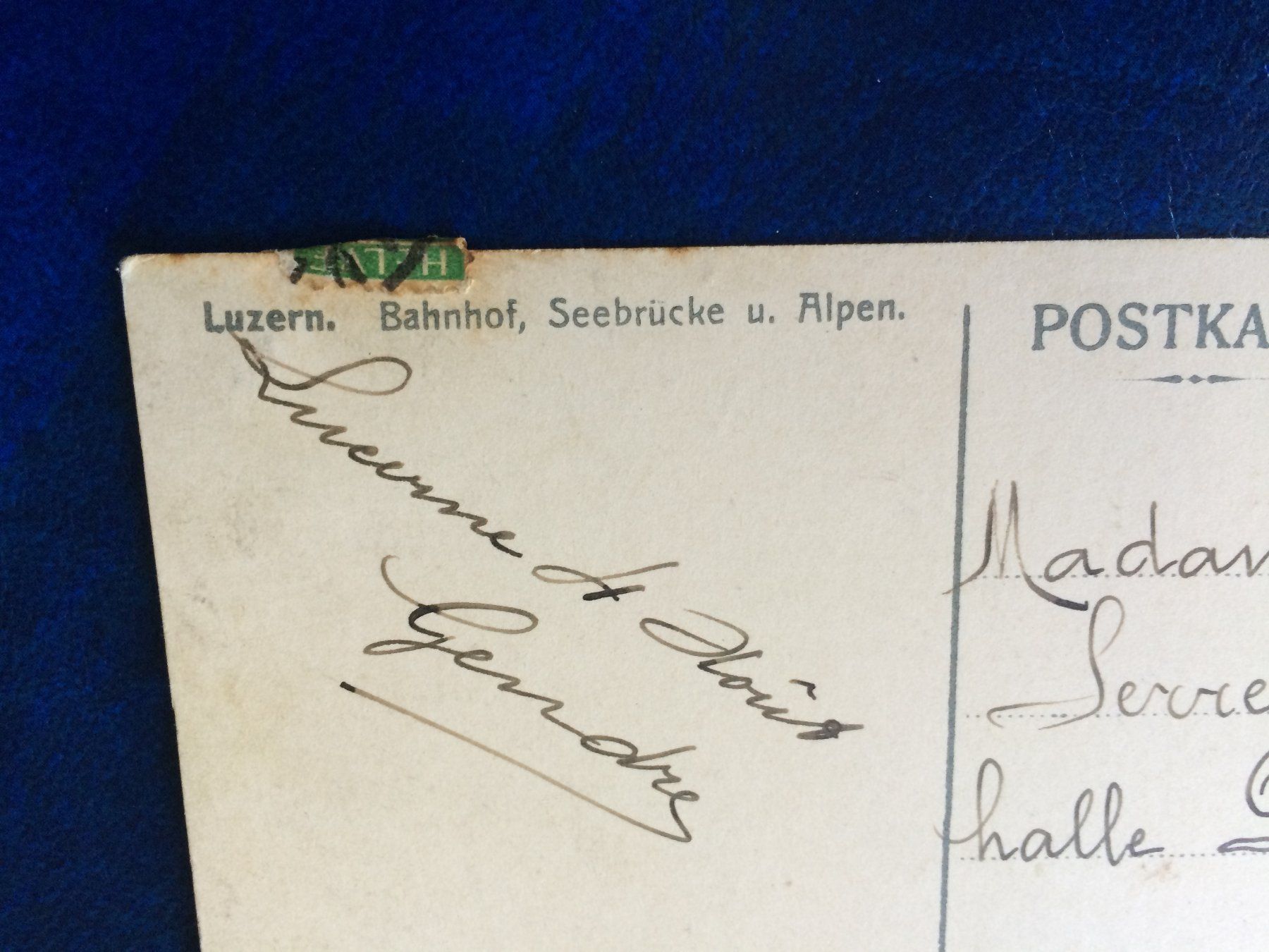 Cartes postales: AK Bahnhof Seebrücke Luzern – Défectueux à Küssnacht am Rigi par cartolina-1 6