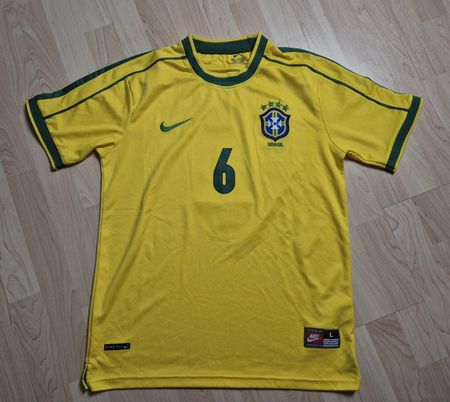Nike 1998 Brasilien Trikot Roberto Carlos Grösse L *Neu*