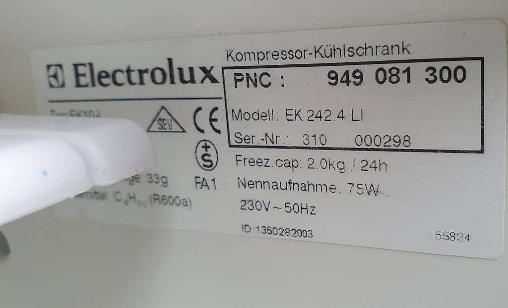 Electrolux Frigoriferi: Kühlschrank- Einbau, Electrolux, Jg. 2002, weiss – Usato da Winterthur venduto da BauTeilLaden2000 4