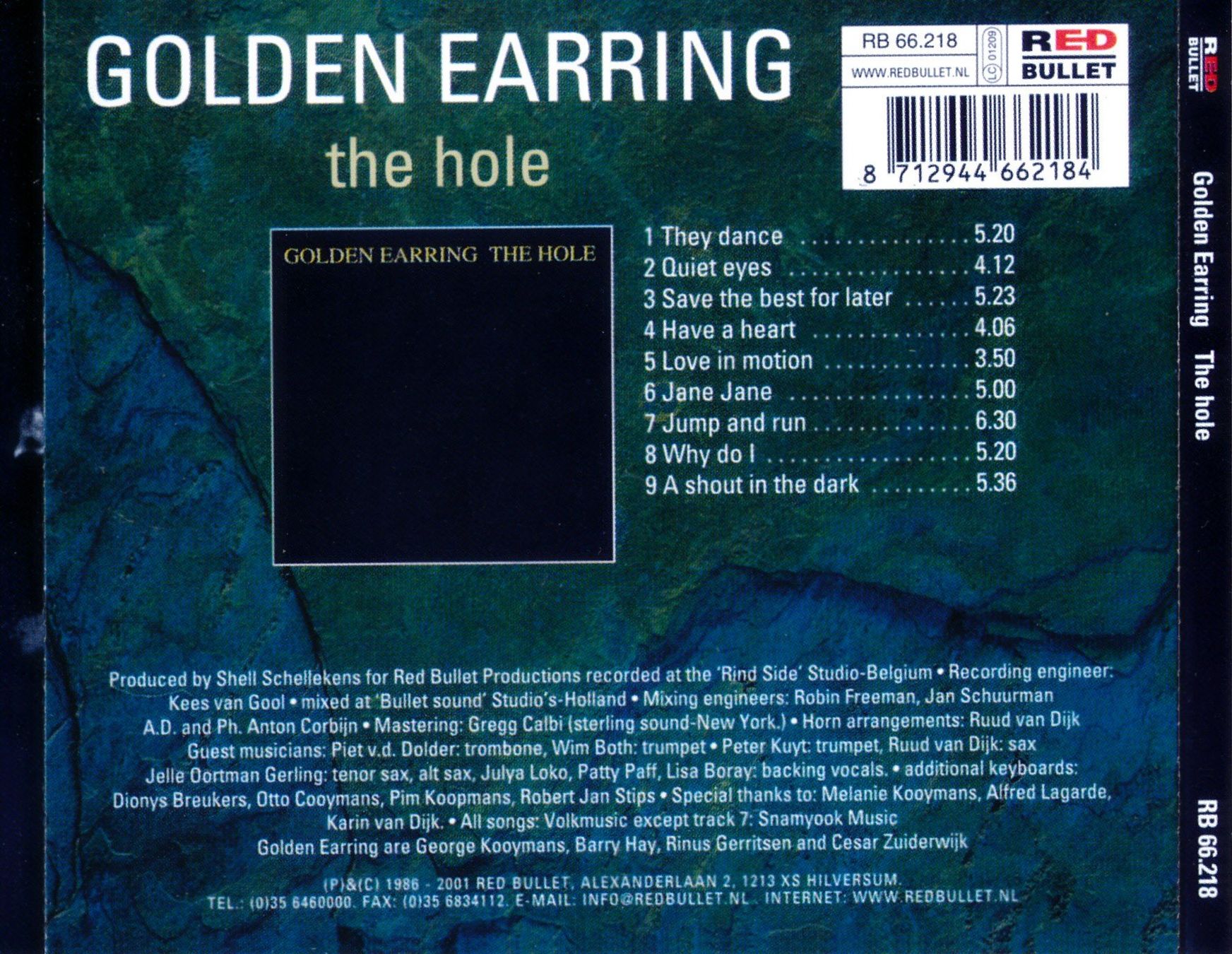 CD: GOLDEN EARRING - THE HOLE (CD) – Usato da Hedingen venduto da Studers 1