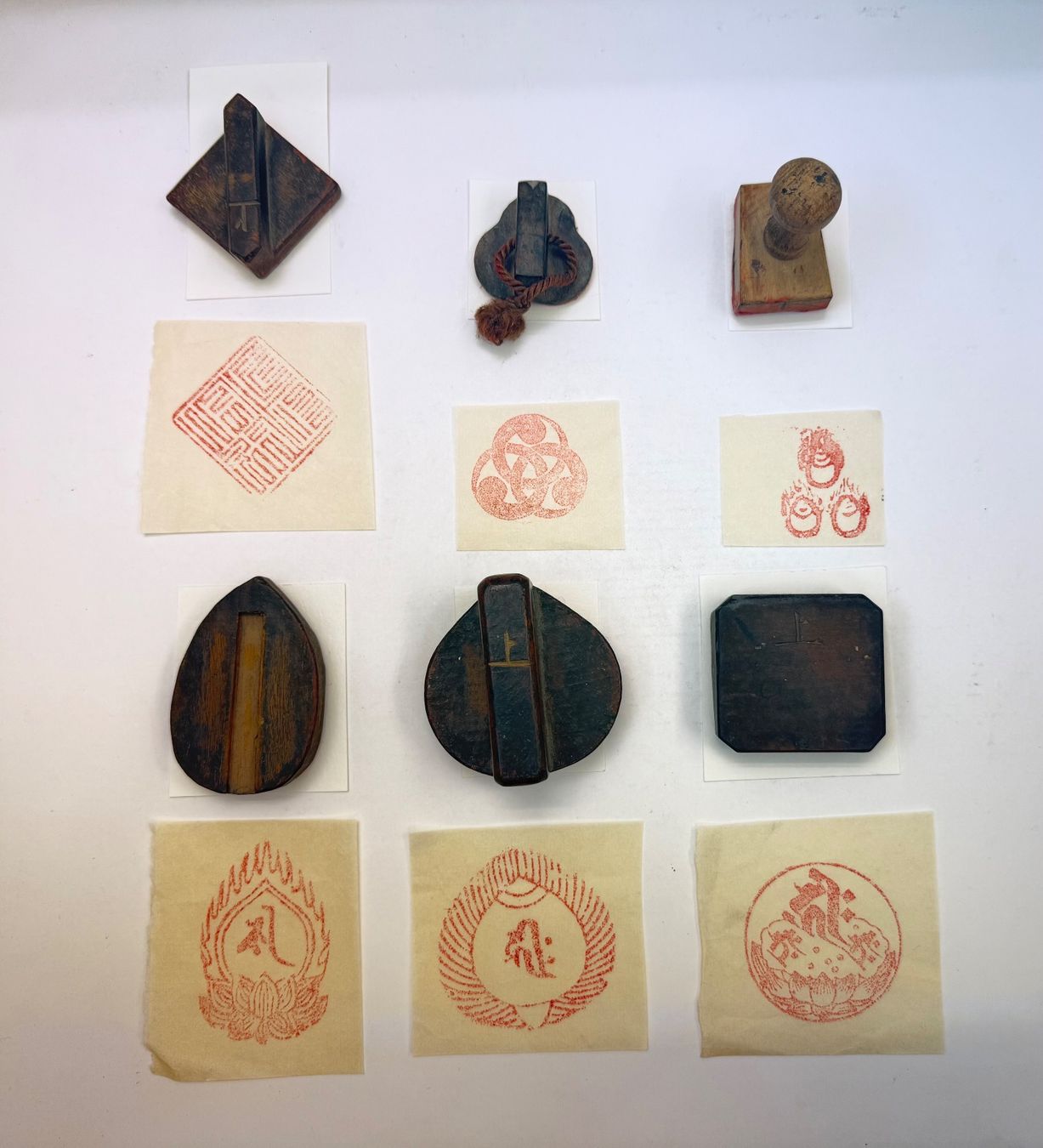 Stempel: Holzstempel Hanko  Japan   19. Jh. – Gebraucht aus Bern von mbtiti
