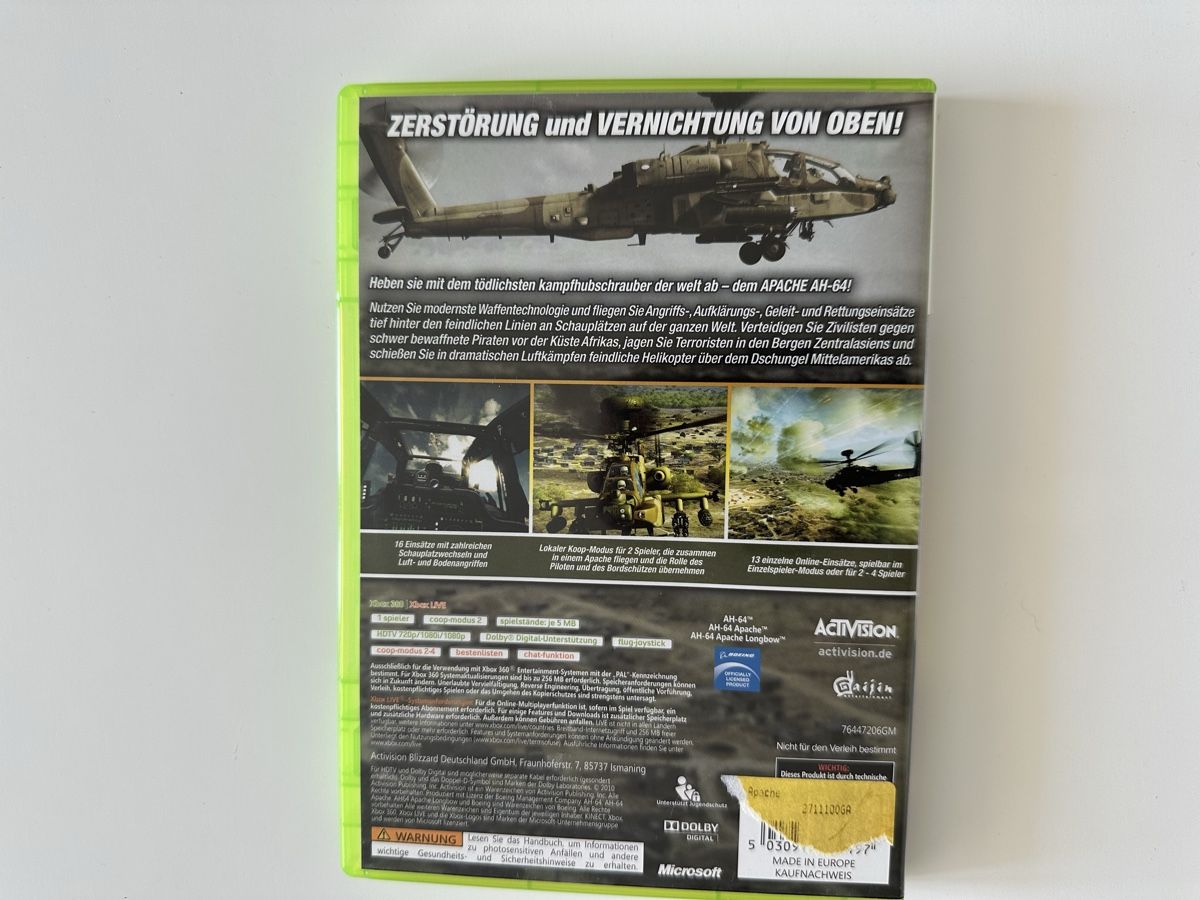 Jeux: Apache: Air Assault Xbox 360 – D'occasion à Couvet par Aura_aura 2