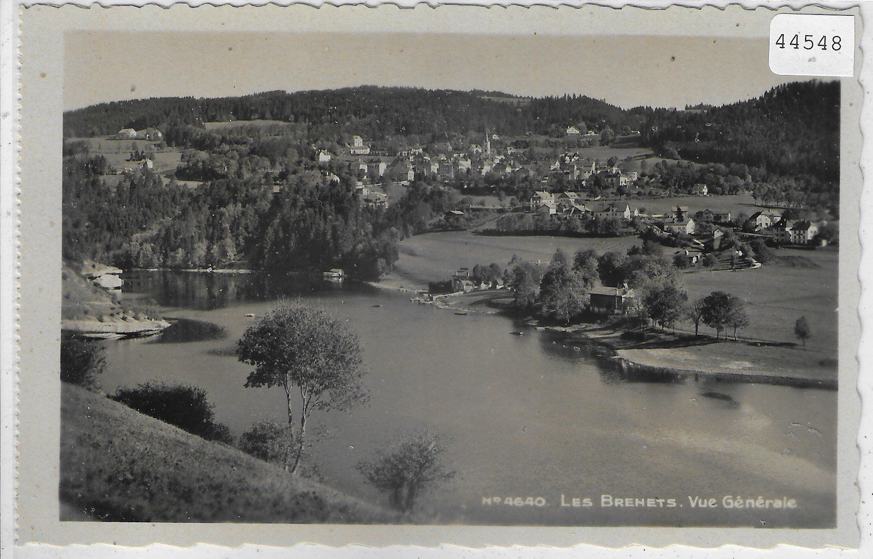 Cartoline postali: Les Brenets - Vue generale – Usato da Ettingen venduto da Kartenplanet