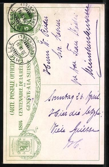 Cartoline postali: Genève, Bour-de-Four, Le gouvernement p – Usato da Berlin venduto da bartko-reher 1