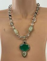 ​Halskette aus Silber mit verschiedenen Schmuck-/Edelsteinen