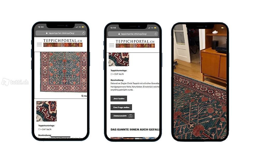 Tappeti: Teppich Feraghan Ziegler – Nuovo (secondo la descrizione) da Eglisau venduto da Teppichportal 3
