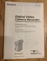 Sony Original Bedienungsanleitung Camcorder Sony DCR-PC7E